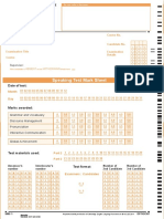 Answer Sheet Speaking PDF