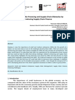 Overcoming Smes Financing and Supply Chain Obstacles by Introducing Supply Chain Finance