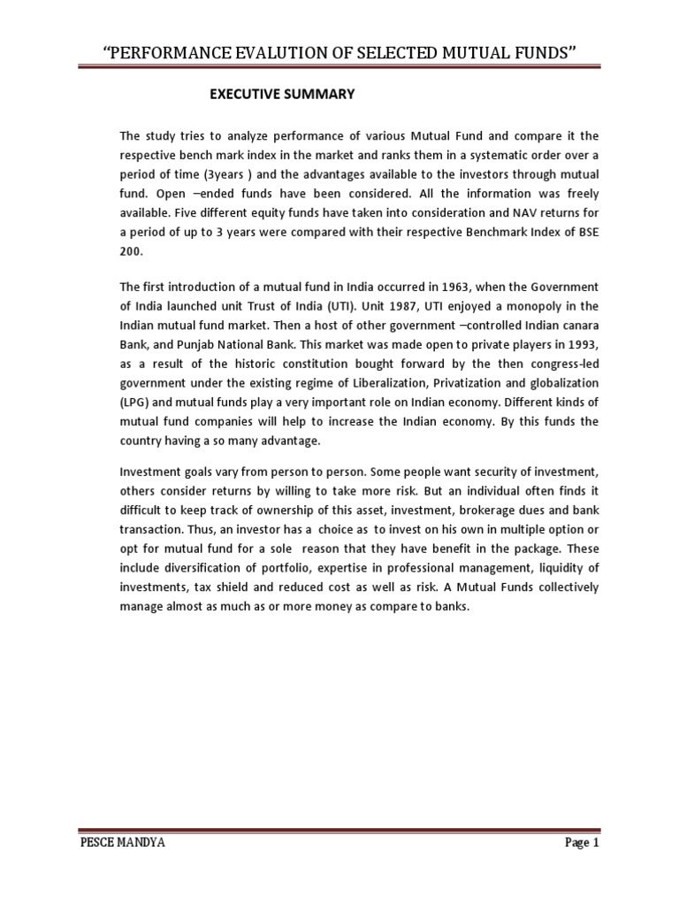 Mutual Fund Performance Insights | PDF | Investment Fund | Beta (Finance)