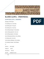 KAMUS JAWA Indonesia