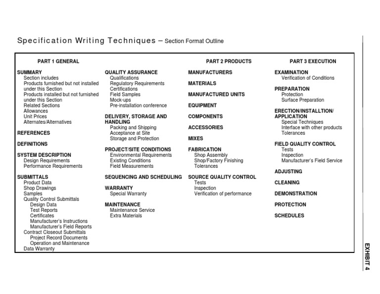 Specification Writing Techniques PDF | PDF | Engineering | Business
