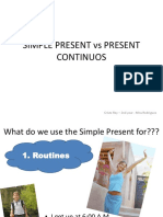 Simple Present Vs Present Continuos