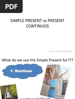 Simple Present Vs Present Continuos