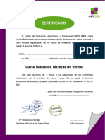 Diploma Curso Gratis Tecnicas de Ventas PDF