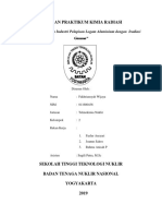 Fakhriansyah Wijaya - Laporan Praktikum Kimia Radiasi - Degradasi Limbah Dengan Iradiasi Gamma