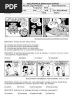 Prova Mensal 3o Bimestre 7o Ano