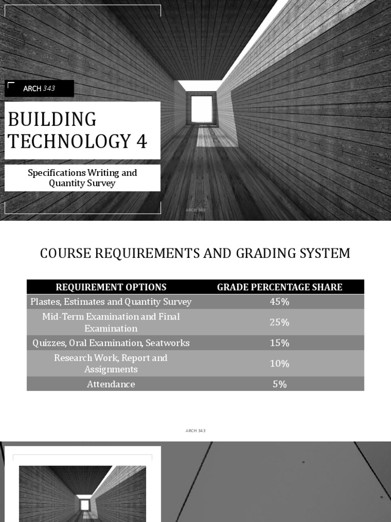 Building Technology 4 Specs Writing Slides 02 | PDF | Specification ...