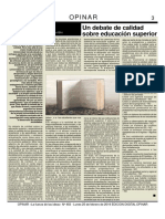 Art. Claudio Rama - Opinar - 483 - Un Debate de Calidad Sobre La Educación Superior - 2019