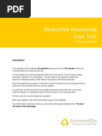 DeductiveFreeTest Solutions