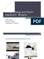Climate Change and Health Assessment, Mongolia