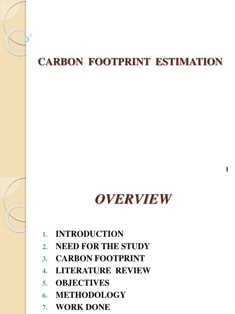 Carbon Footprint Estimation Framework | PDF | Greenhouse Effect ...