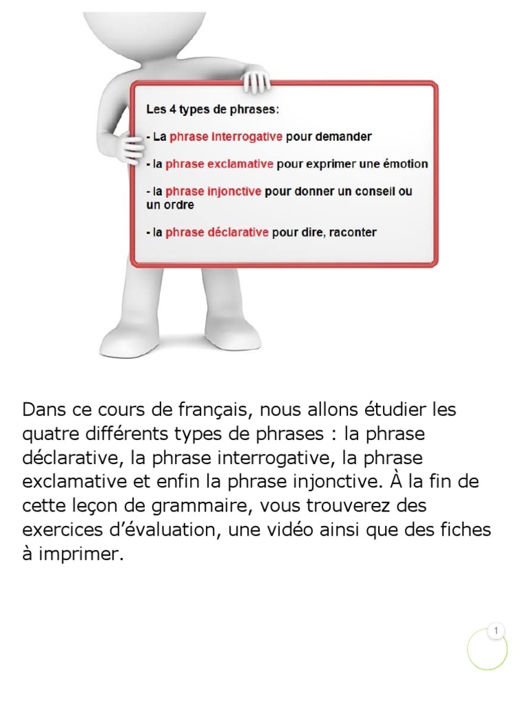 C est Quoi Une Phrase Déclarative Grammaire Declarative | PDF | Phrase | Sémiotique