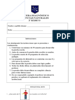 2° PRUEBA DIAGNOSTICO CIENCIAS