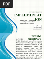 Implementat ION: Induction Training