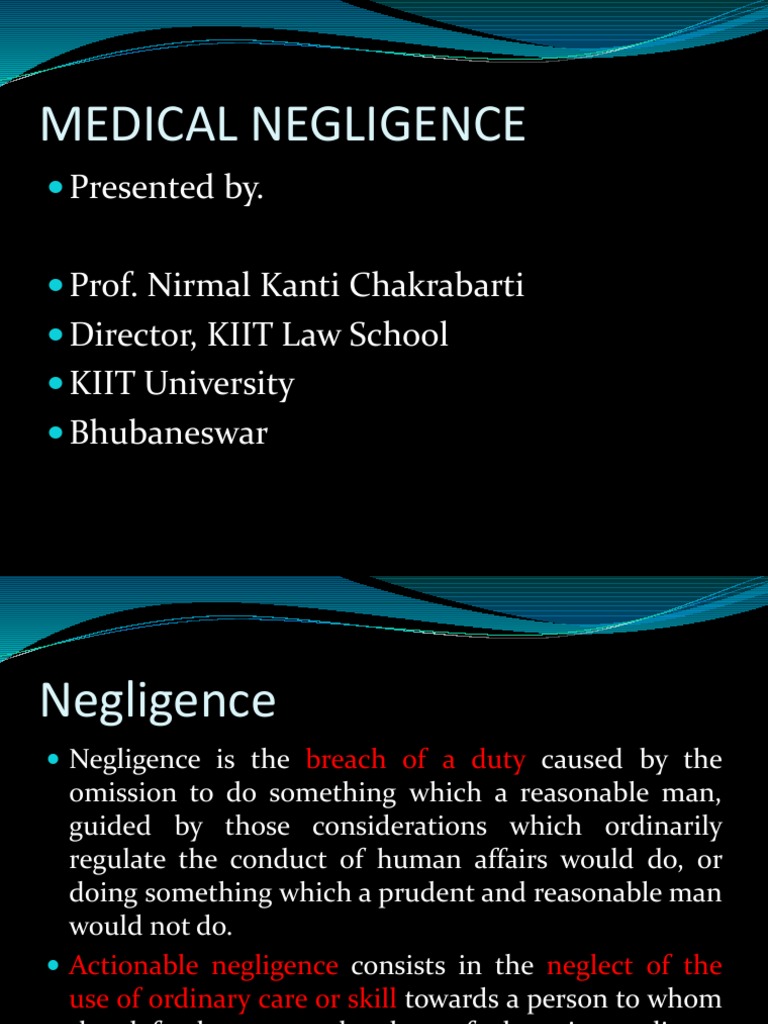Understanding Medical Negligence | PDF | Negligence | Duty Of Care