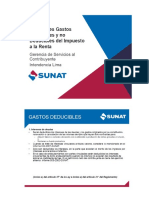 Gastos Deducibles - Parte 1