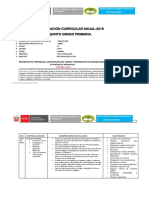 Programacion Curricular de Aula 5º 2019