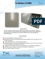 Catepillar CCM To Modbus Conversion Panel