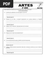 06. Explique o Método de Pintura Impressionista. Neste Texto, Correlacione a Escolha Da Cor Com o Formato Da Pincelada