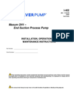 Maxum OH1 - End Suction Process Pump: Installation, Operation and Maintenance Instructions