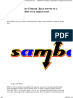 How To Configure Ubuntu Linux As A Domain Controller With Sambatool