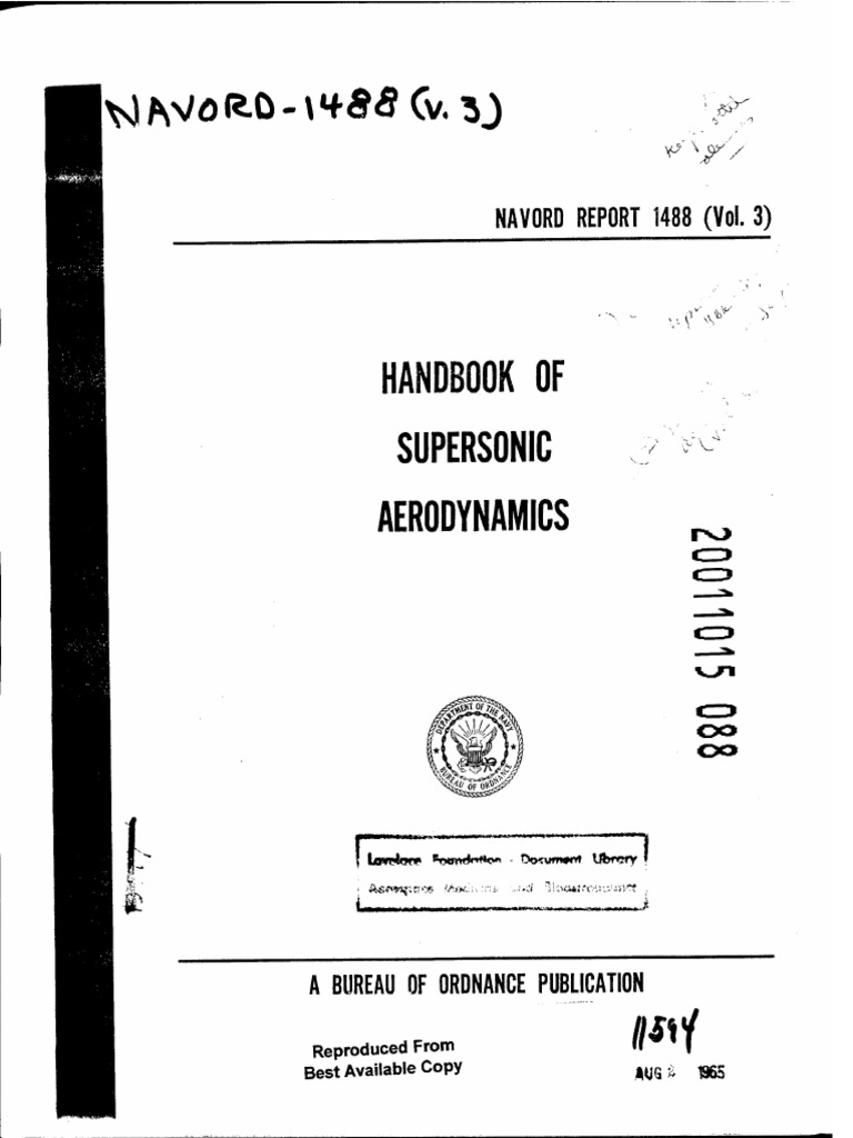 Handbook of Supersonic Aerodynamics Volume - 3 - Sec - 6 PDF | PDF