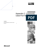 Appendix C: Commonly Used Port Numbers