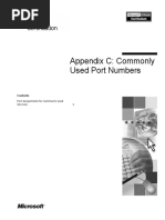 Appendix C: Commonly Used Port Numbers