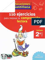 110 Ejercicios para Mejorar La Comprensión Lectora 2do Primaria - JPR504 PDF