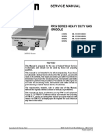 Service Manual: RRG Series Heavy Duty Gas Griddle