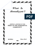 What Is Ahmadiyyat PDF