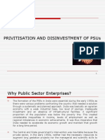 PSU Privatisation and Disinvestment