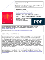 Vidal Correa Federalism and Gender Quotas in Mexico Analysing Propietario and Suplente Nominations