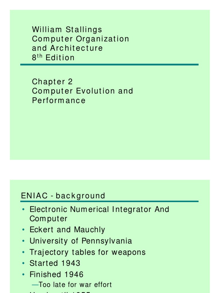 Computer Evolution and Performance Insights | PDF | Arm Architecture ...