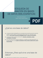 Búsqueda de Información en Bases de Datos Bibliográficas