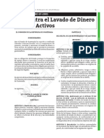 2001 Ley Contra El Lavado de Dinero U Otros Activos, Decreto 67-2001 PDF