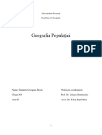 Geografia Populatiei-Proiect Final