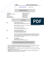 Donald R. Collins, Ph.D. 2012 Curriculum Vitae: Research Interests