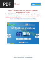 Oracle 1Z0-434 Dumps With Valid 1Z0-434 Exam Questions PDF (2018)