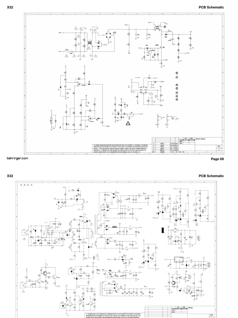 Behringer x32 Fuente Manual Servicio PDF