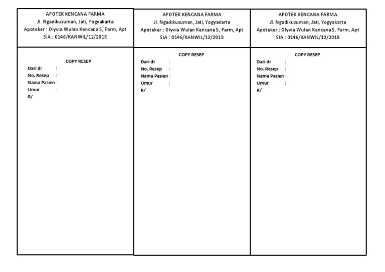 Copy Resep | PDF