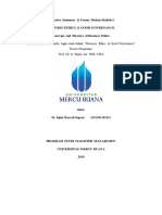 Disusun Untuk Memenuhi Tugas Mata Kuliah "Business Ethics & Good Governance" Dosen Pengampu: Prof. Dr. Ir. Hapzi Ali, MM, CMA