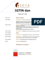 EGTA Dan 2019, Program