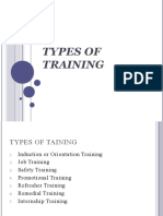 Types of training