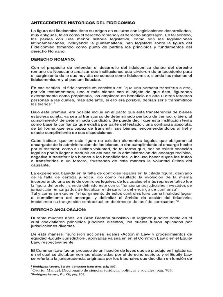 Ejemplo de Contrato de Fideicomiso en Guatemala | PDF | Ley de ...