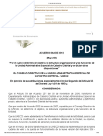 Estructura Organizacional y Funciones Acuerdo 004 de 2012