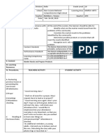 Schools Division Iloilo Grade 10 Lesson Plan Market Needs