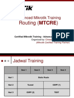 Advanced Mikrotik Training: Routing (MTCRE)