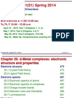 Chemistry 481 (01) Spring 2014: Instructor: Dr. Upali Siriwardane