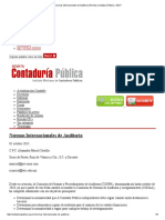 Normas Internacionales de Auditoría - Revista Contaduría Pública - IMCP PDF